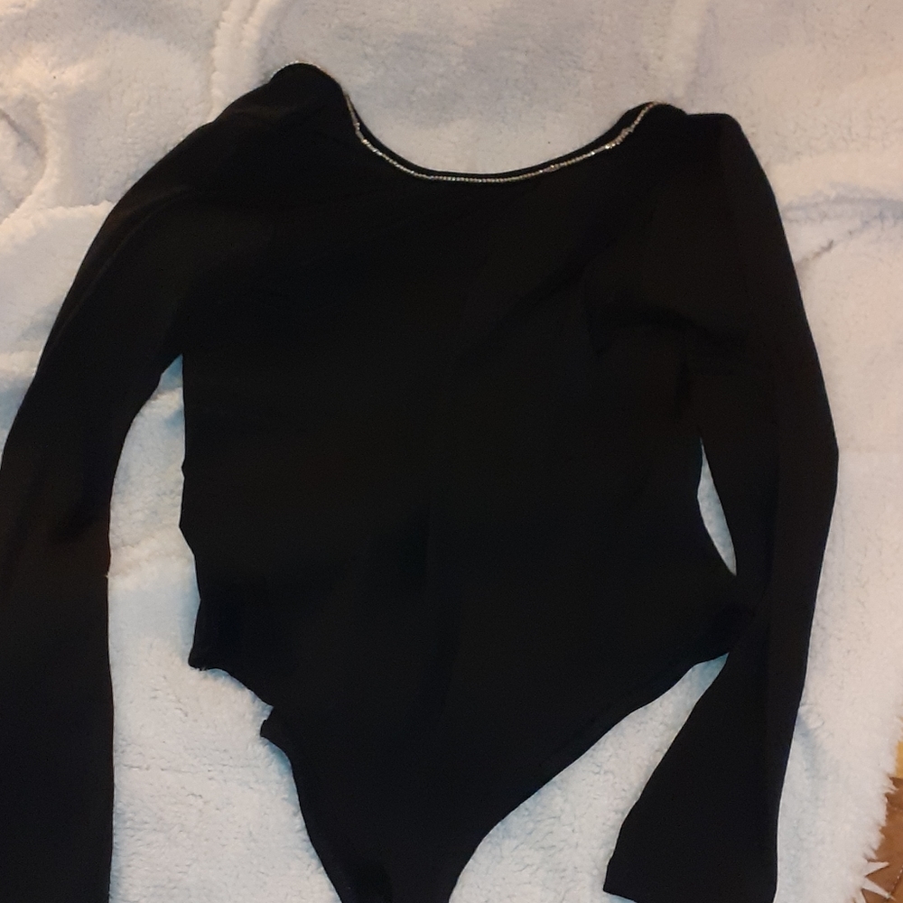NWOT Rhinestone Bodysuit - Picture 3 of 4